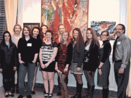 BHS Students with Lynn Stanley, Curator of Education